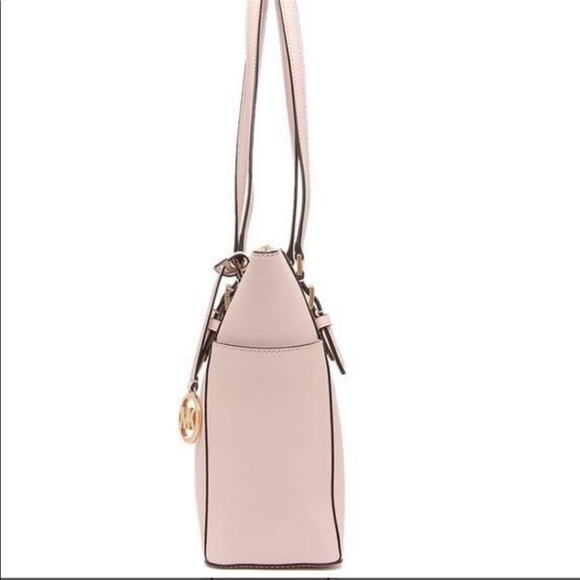 MICHAEL KORS CHARLOTTE LARGE TOP ZIP POWDER BLUSH - Picture 16 of 16